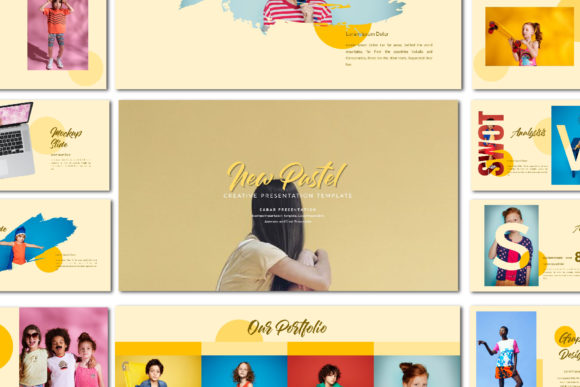 Download New Pastel Googleslide Template - Pastel Collection