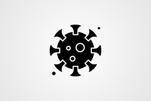 Download Vector Coronavirus Glyph Icon - Virus Collection