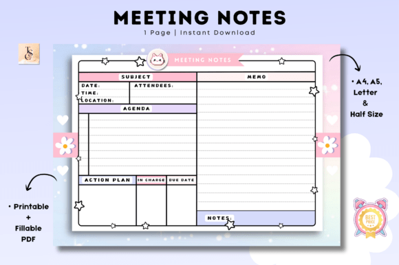 Download Meeting Notes Printable - Meeting Collection