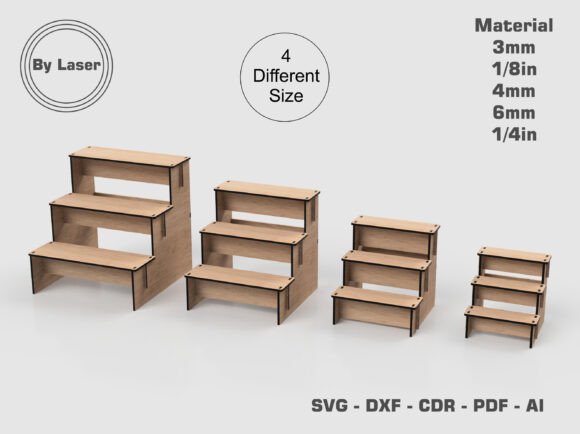 Download 3 Shelf Retail Counter Display Stand - Retail Collection