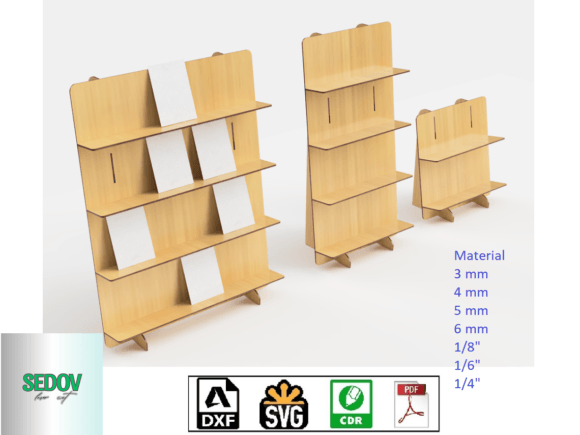 Download Laser Cut Retail Shelves Set 3 Sizes - Retail Collection