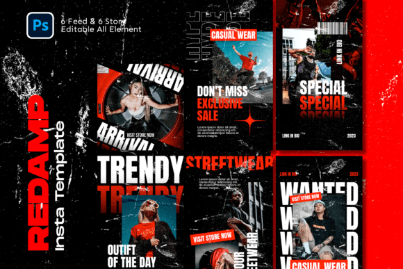 Download Redamp Hypebeast Instagram Template - Hypebeast Collection