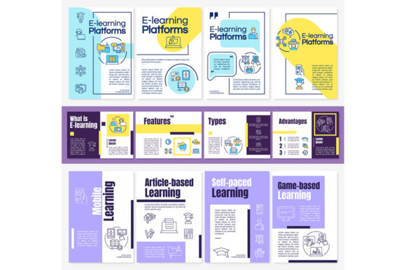 Download Elearning Platforms Brochure Templates - Elearning Collection